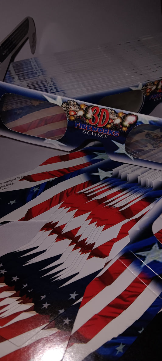4th Of July 3D FireWorks Glasses (Pack of 6)