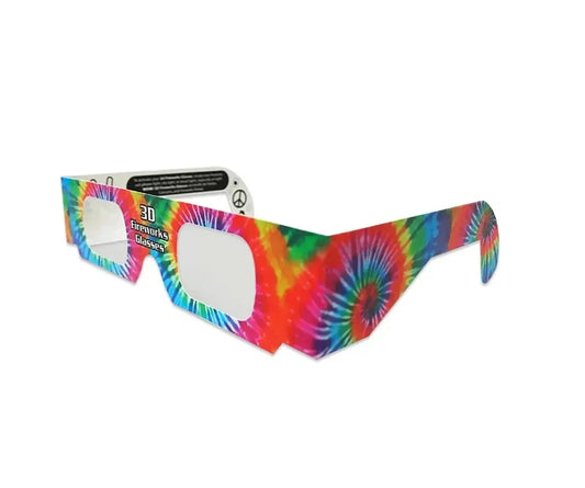 Tie-Dye Peace ✌️ 3D Firework Glasses